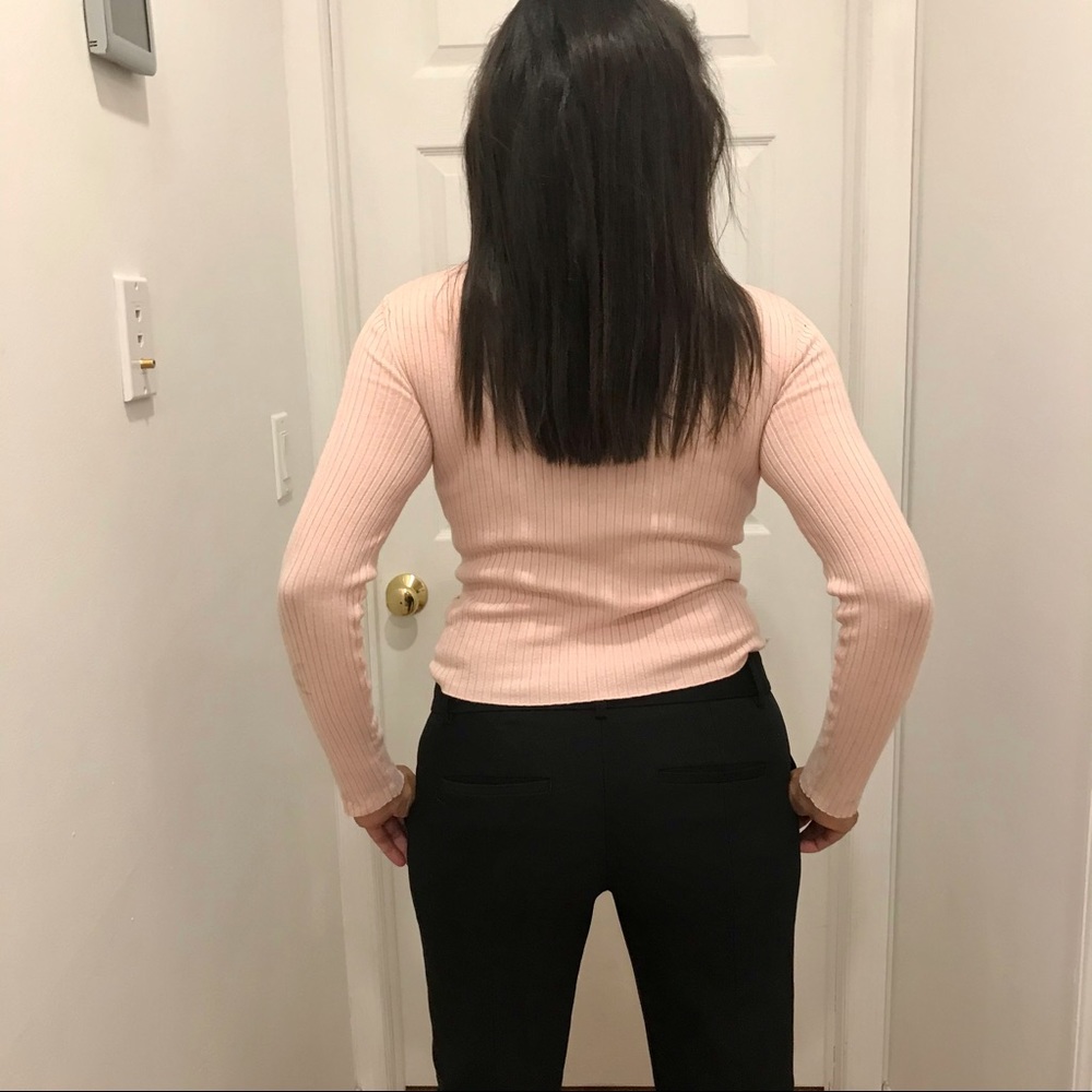 Divided (H&M) blush ribbed crew neck sweater - Picture 5 of 9